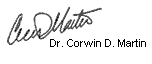 Dr. Corwin Martin Signature